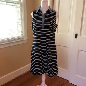 1901 Striped Dress with Collar
